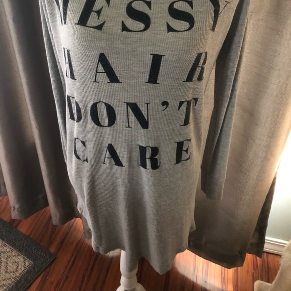 Messy Hair Don’t Care - Sleep Shirt - Picture 3 of 3